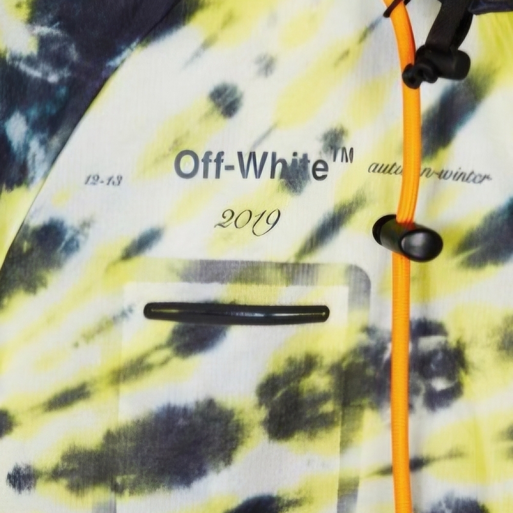 Nike Off White Nike Off White Tie-Dye Jacket with Orange Accents - Picture 3 of 6